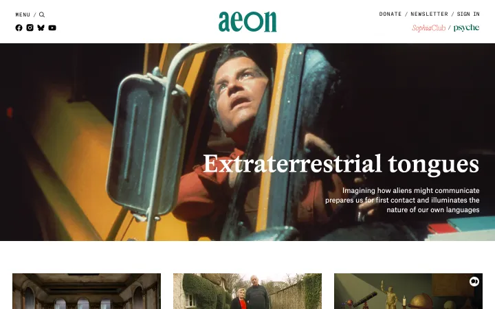 Aeon 网站截图