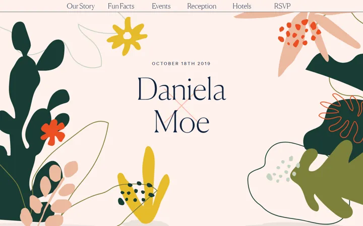 Danielaandmoe 网站截图