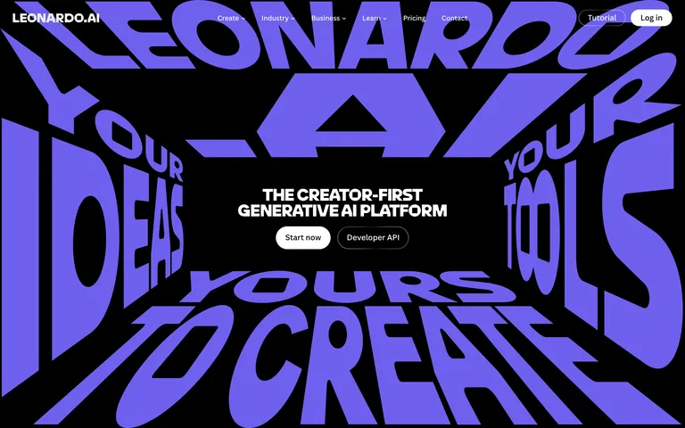 Leonardo.Ai 网站截图