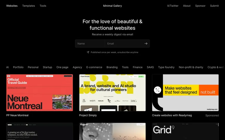 Minimal Gallery 网站截图