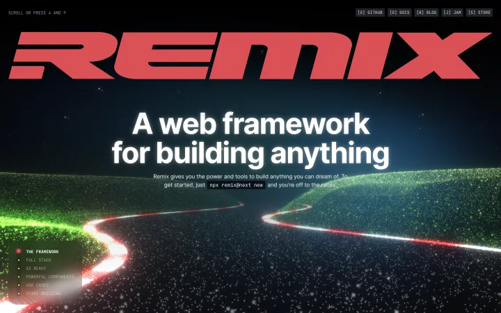 Remix 网站截图