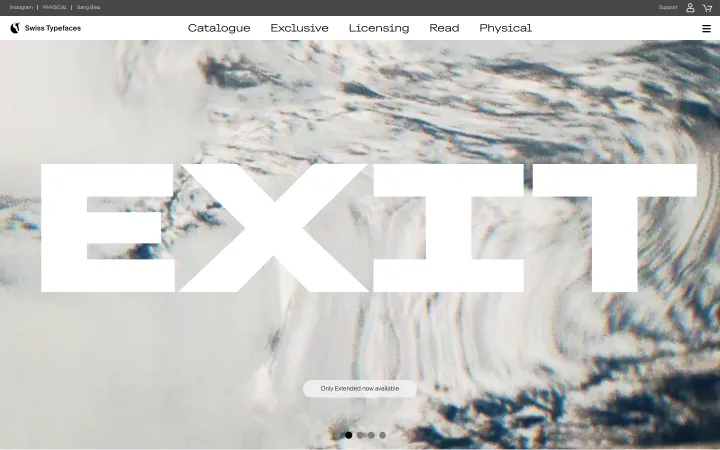 Swiss Typefaces 网站截图