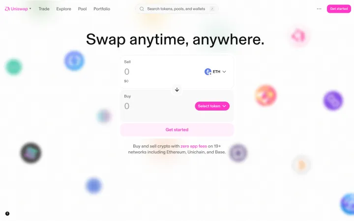 Uniswap 网站截图