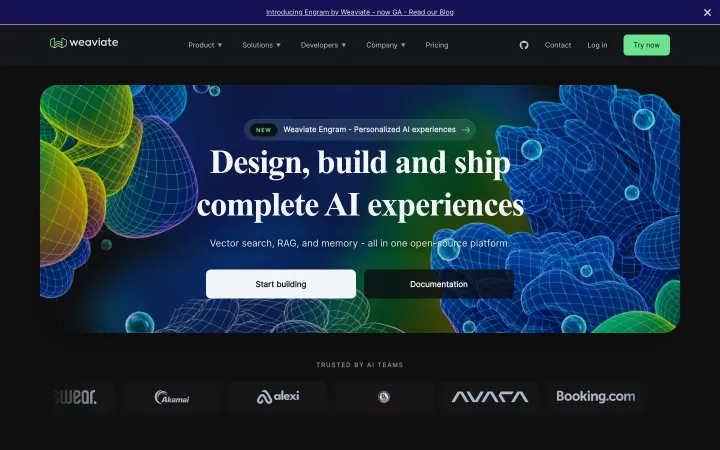 Weaviate 网站截图