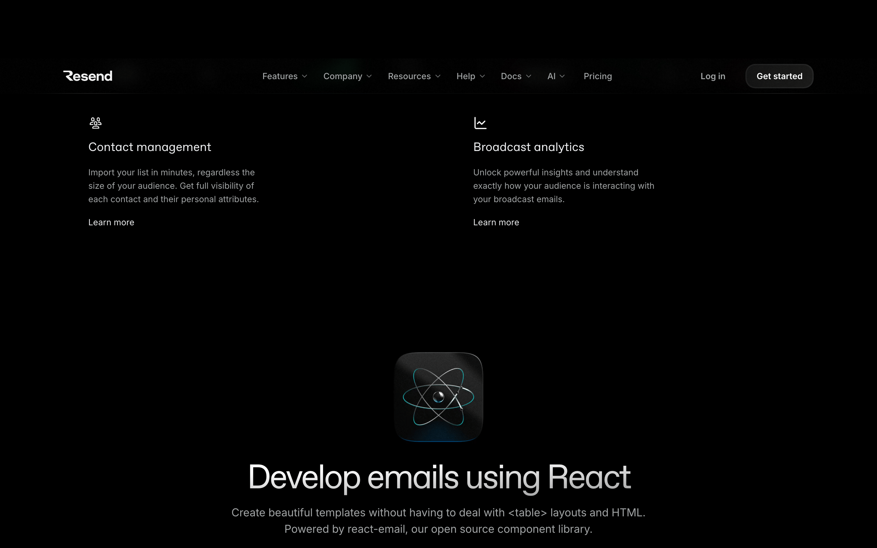 Resend · 设计 DNA · OpenDesign