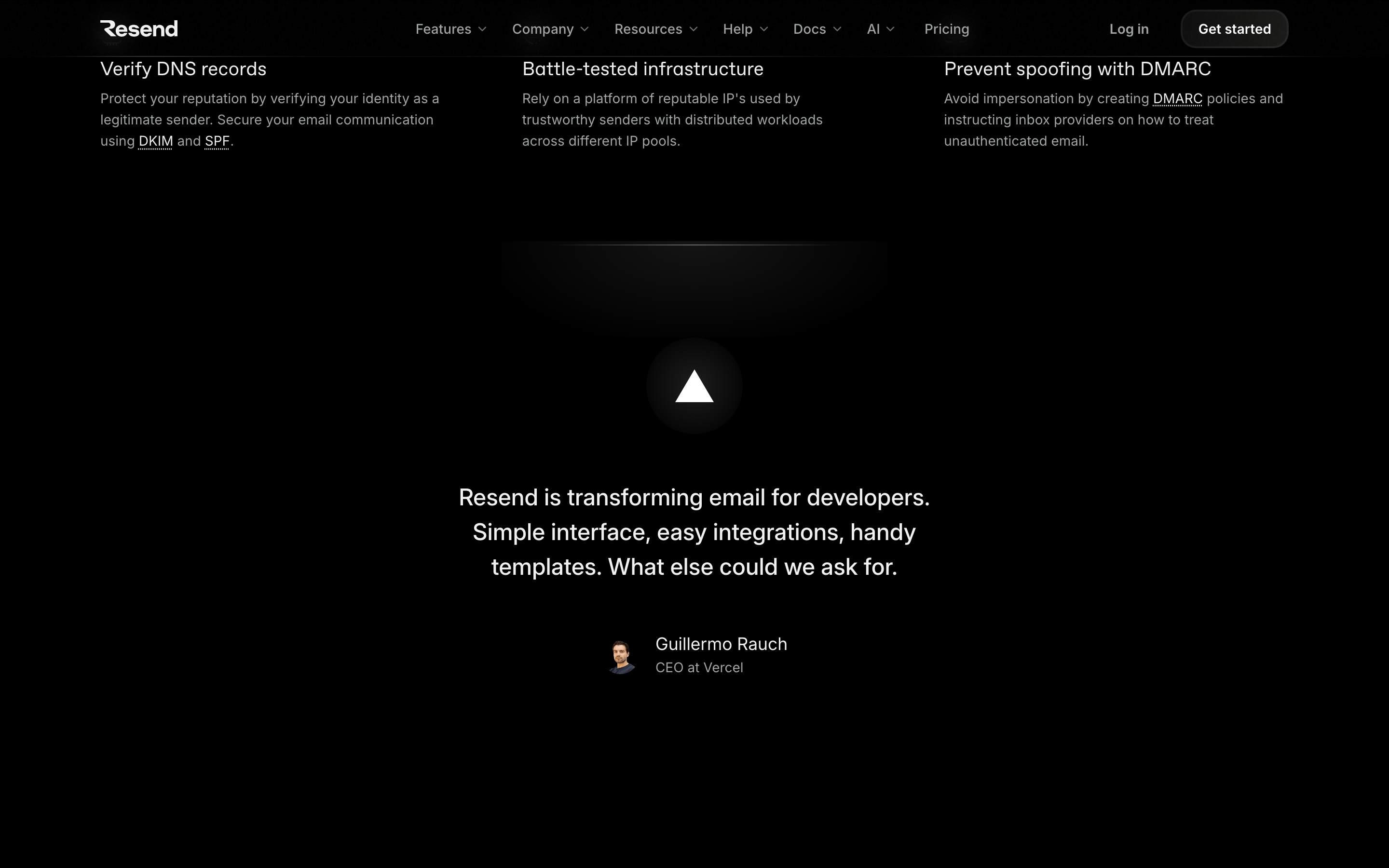 Resend · 设计 DNA · OpenDesign