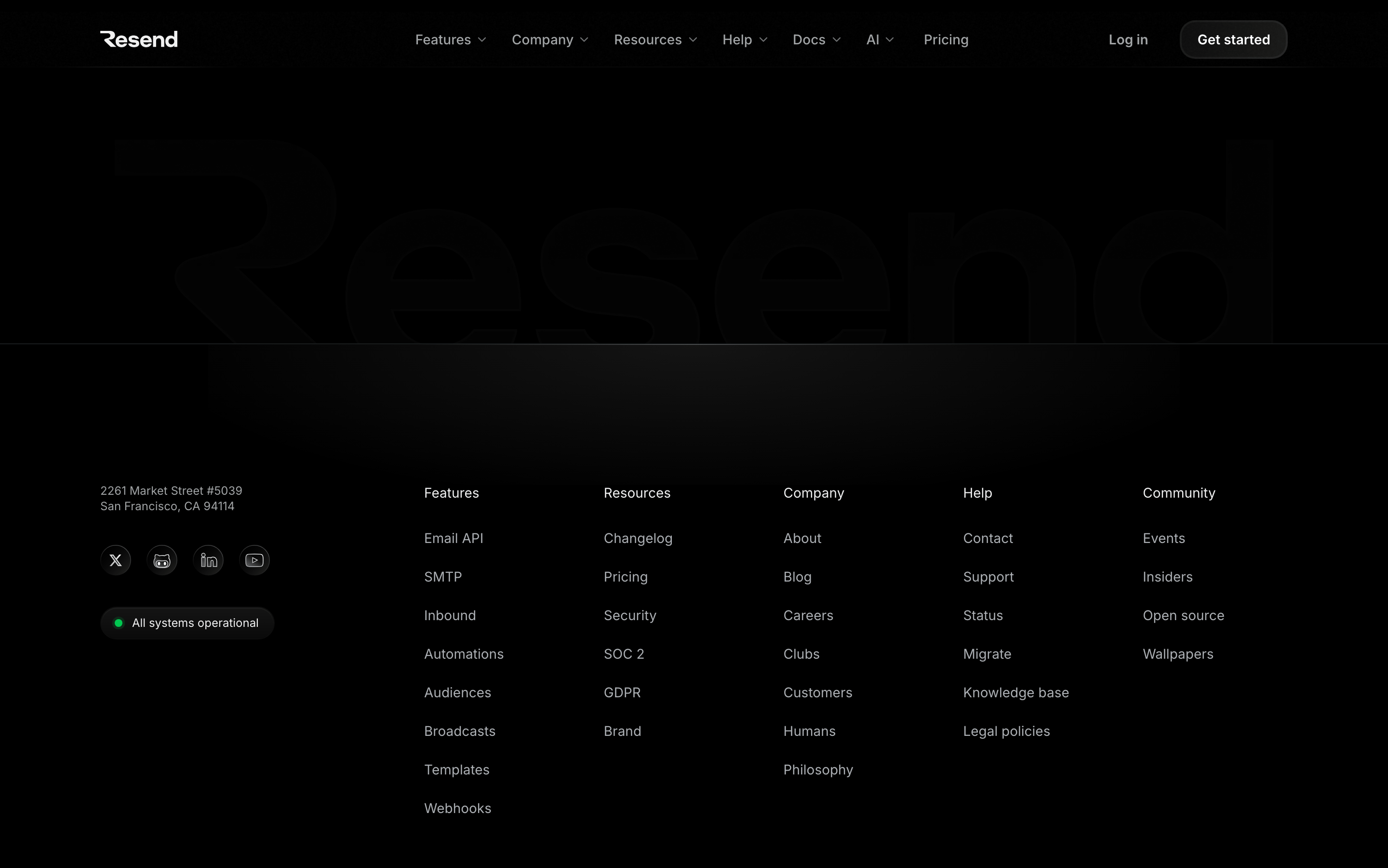 Resend · 设计 DNA · OpenDesign