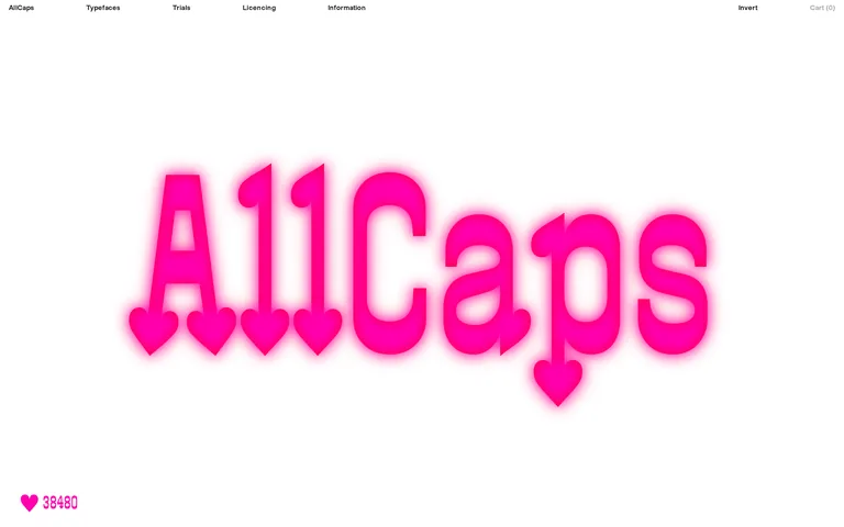 Allcapstype 网站截图