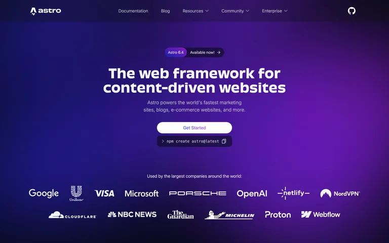 Astro screenshot