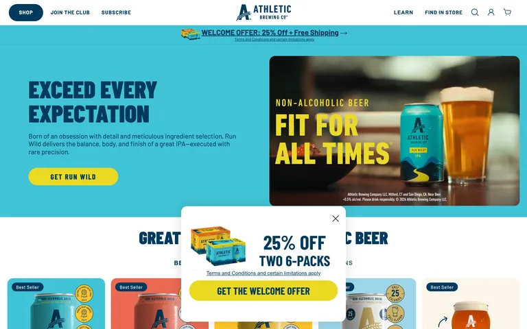 Athletic Brewing screenshot