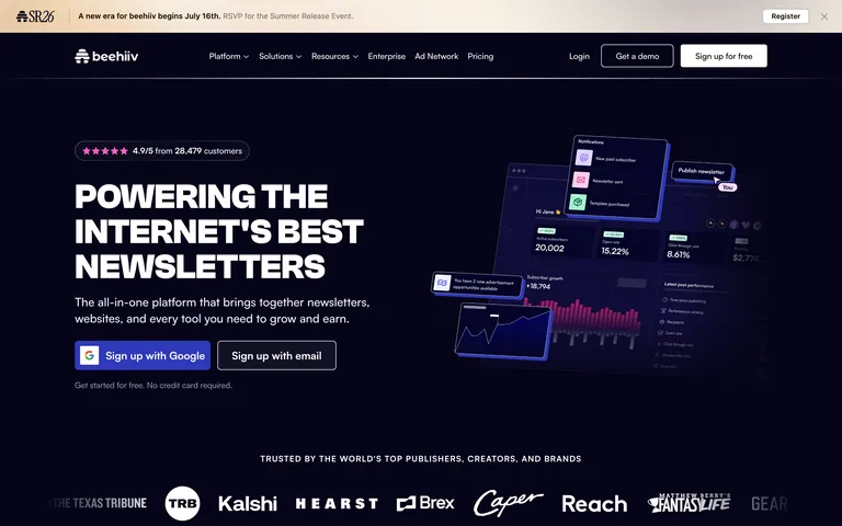 beehiiv screenshot