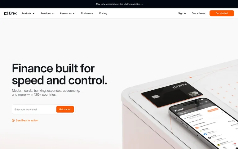 Brex 网站截图