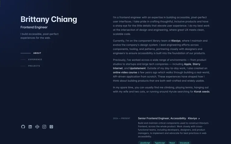 Brittany Chiang のスクリーンショット