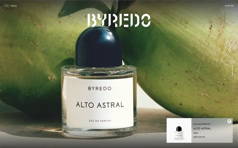 Byredo 网站截图