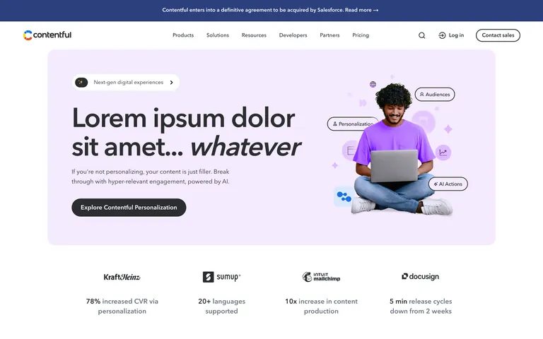 Contentful screenshot