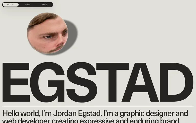 Egstad 網站截圖