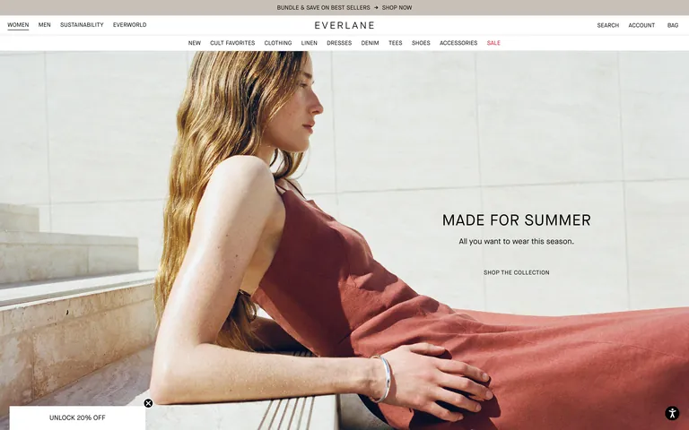 Everlane 스크린샷