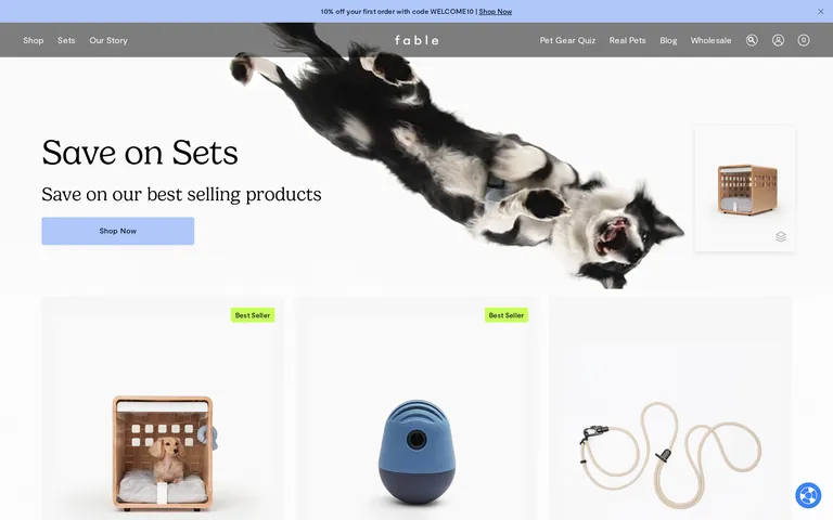 Fablepets 网站截图