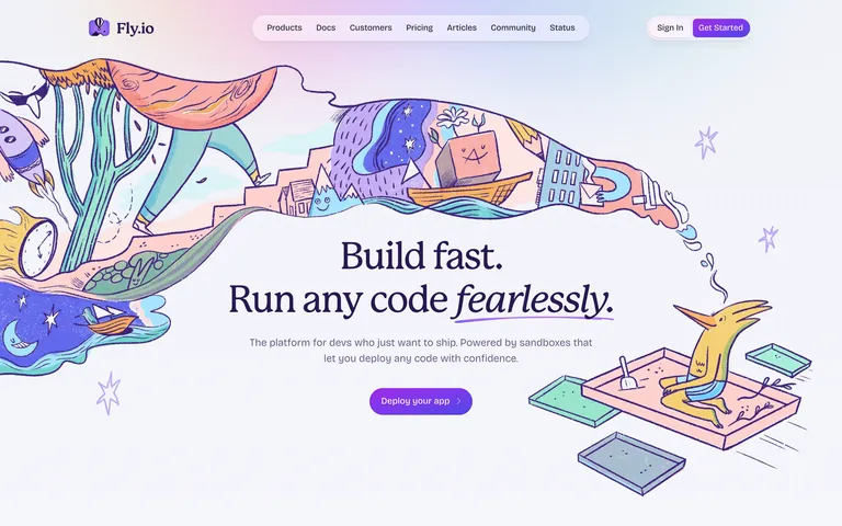 Fly.io screenshot
