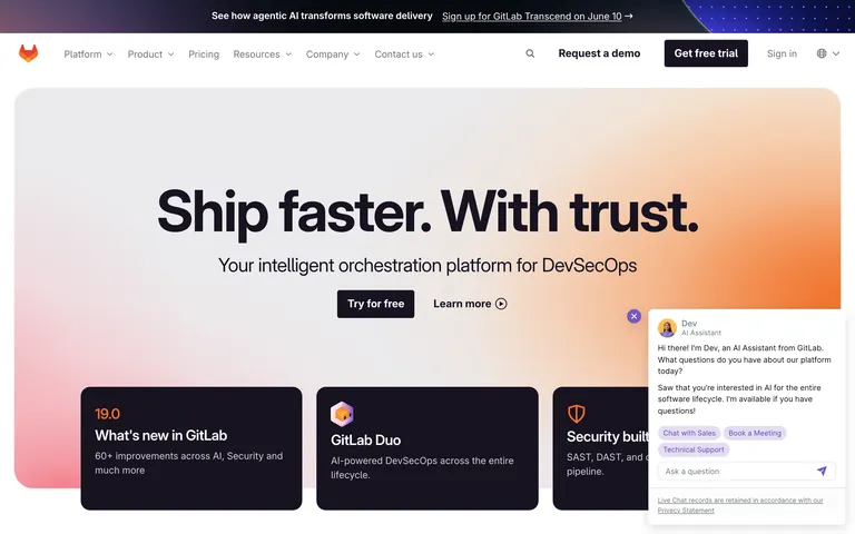 GitLab screenshot