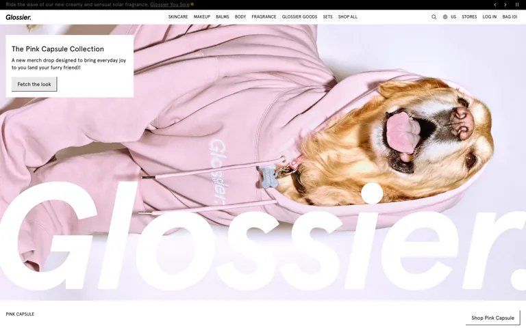 Glossier 스크린샷