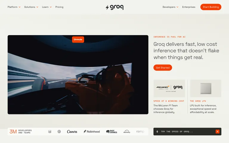 Groq 스크린샷