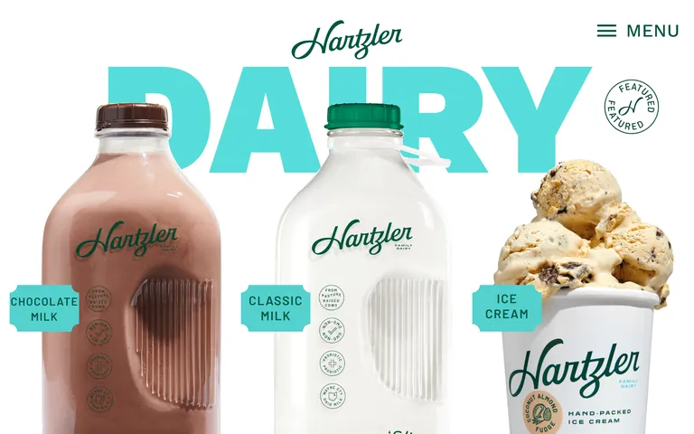 Hartzlerdairy screenshot
