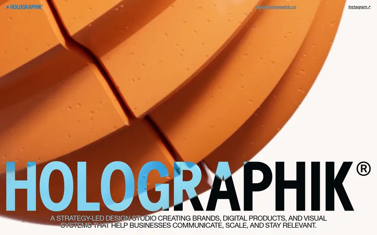 Holographik 網站截圖