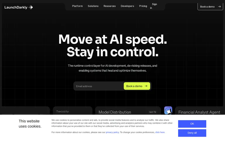 Launchdarkly 网站截图