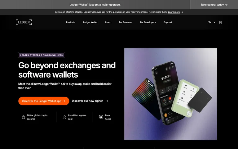 Ledger のスクリーンショット