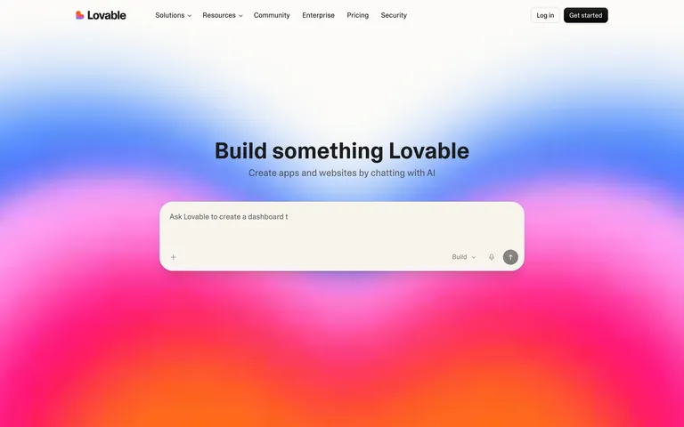 Lovable のスクリーンショット