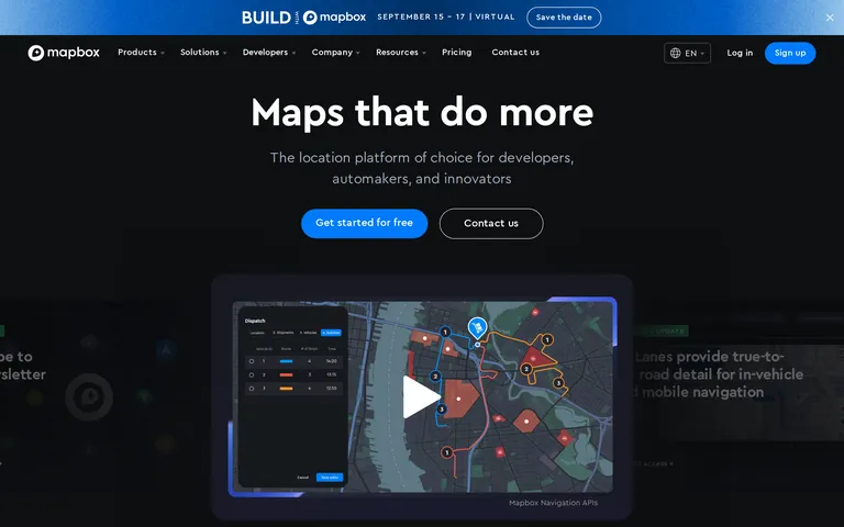 Mapbox screenshot