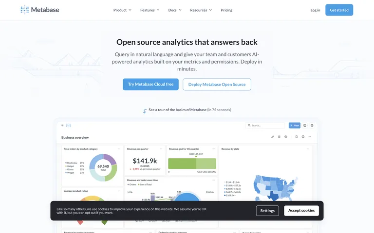 Metabase screenshot