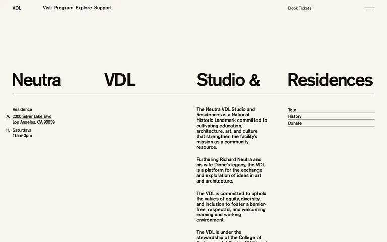 Neutra Vdl 网站截图