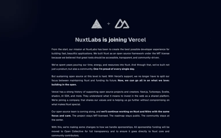 Nuxtlabs 网站截图