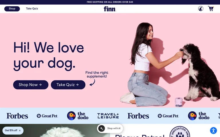 Petfinn のスクリーンショット