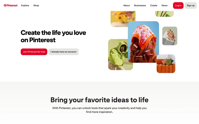 Pinterest screenshot