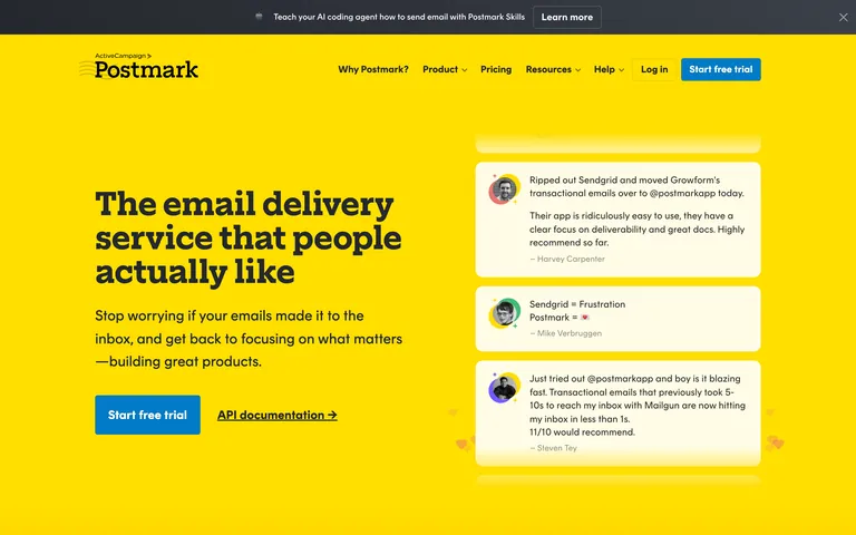 Postmark screenshot