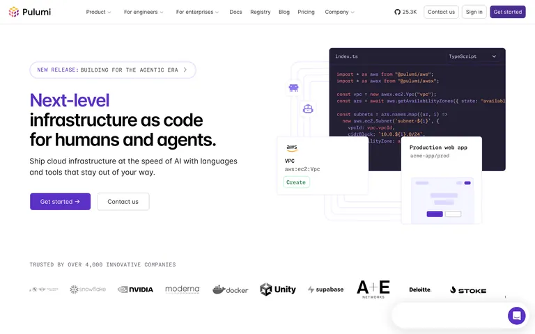 Pulumi screenshot