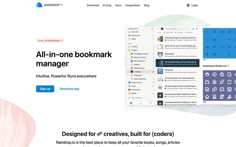 Raindrop screenshot
