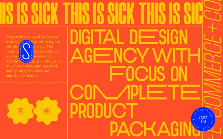 Sick Agency 網站截圖