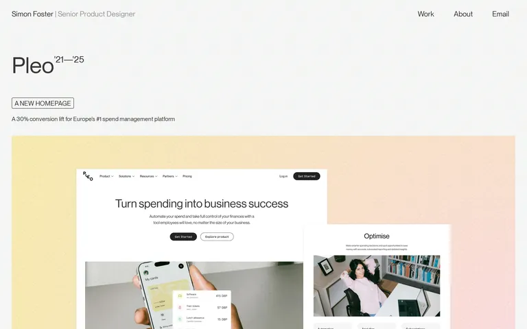Simonfosters Website 网站截图