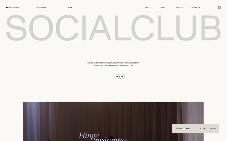 Socialclubparis screenshot