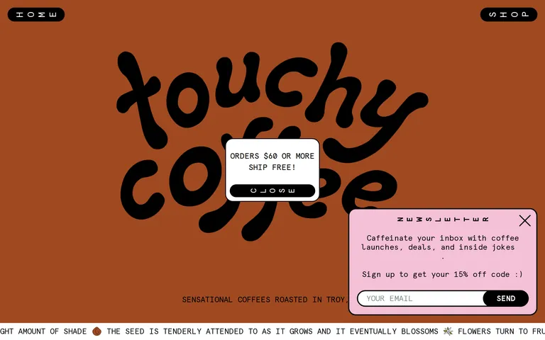 Touchycoffee 스크린샷