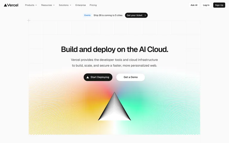 Vercel screenshot