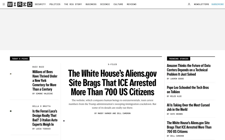 Wired screenshot
